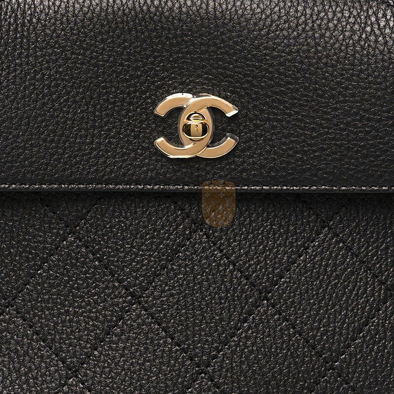 CHANEL GRAINED CALFSKIN STITCHED URBAN ESSENTIALS SHOPPING BAG BLACK AS99589 (37*22*14cm) 