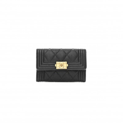 CHANEL BOY FLAP CARD HOLDER A80603 (11*8.5*3cm) 