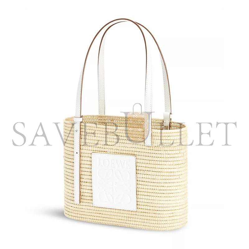 LOEWE QUARE BASKET TOTE BAG IN RAFFIA A223099X08 (27*20*10cm)