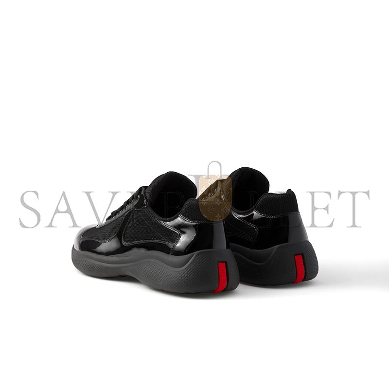 PRADA PATENT LEATHER AND TECHNICAL FABRIC PRADA AMERICA'S CUP SNEAKERS 4E3400 PRADA PATENT LEATHER AND TECHNICAL FABRIC PRADA AMERICA'S CUP SNEAKERS 4E3400