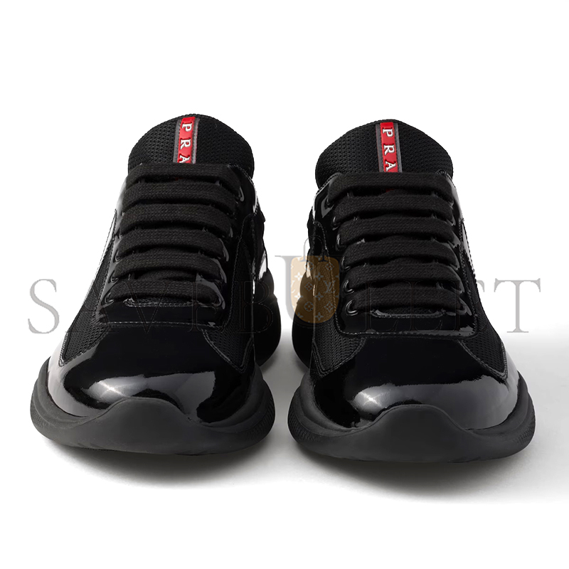 PRADA PATENT LEATHER AND TECHNICAL FABRIC PRADA AMERICA'S CUP SNEAKERS 4E3400 PRADA PATENT LEATHER AND TECHNICAL FABRIC PRADA AMERICA'S CUP SNEAKERS 4E3400