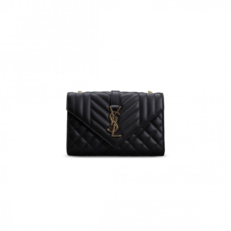 YSL ENVELOPE SMALL IN SMOOTH LEATHER 600195 (21*13*6cm)