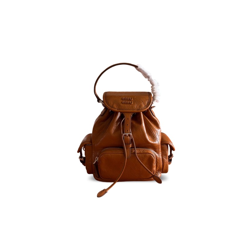 MIU MIU LEATHER BACKPACK 5BZ043 (22*18*11.5cm)