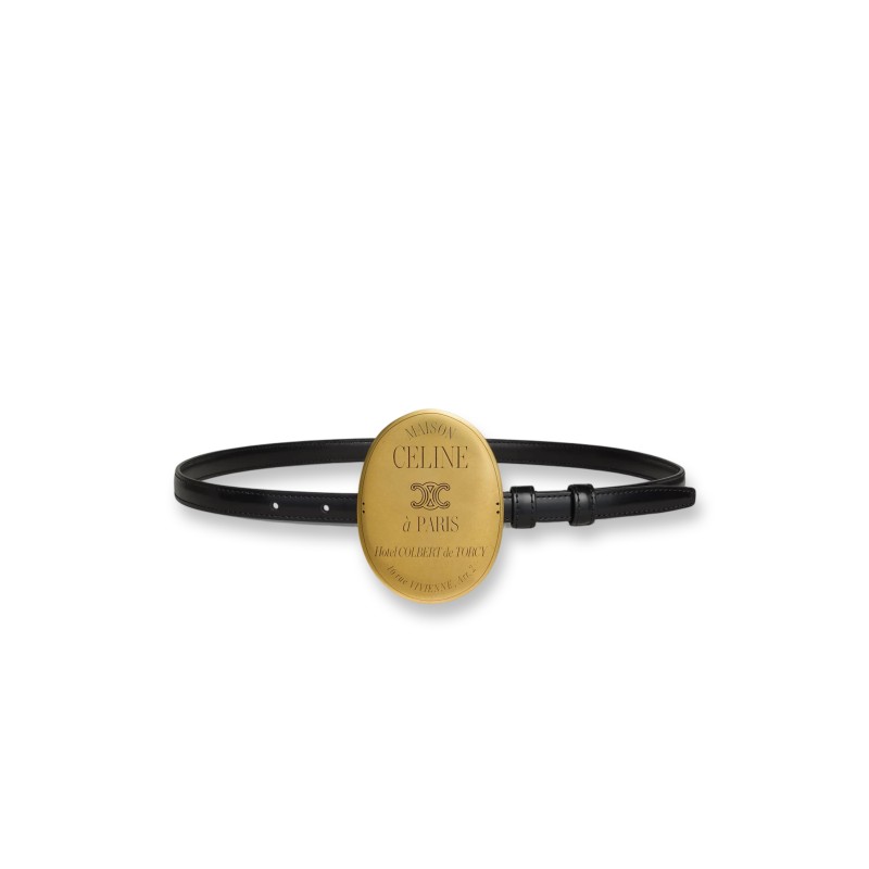 CELINE BELT MAISON 13MM LEATHER BELT B10543A01.GHQ8 CELINE BELT MAISON 13MM LEATHER BELT B10543A01.GHQ8