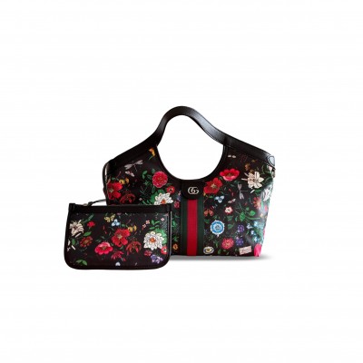 GUCCI GIGLIO FLORA SMALL TOTE BAG (25*20*15cm) GUCCI GIGLIO FLORA SMALL TOTE BAG (25*20*15cm)