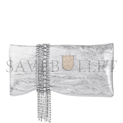 JIMMY CHOOLEATHER-CRYSTAL ZANDRA CLUTCH BAG (25*15.5*3cm) JIMMY CHOOLEATHER-CRYSTAL ZANDRA CLUTCH BAG (25*15.5*3cm)