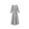 LORO PIANA MILA PRINTED SILK MIDI DRESS