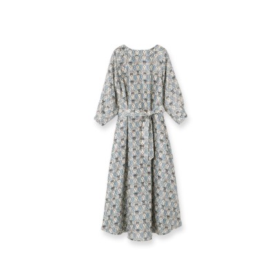 LORO PIANA MILA PRINTED SILK MIDI DRESS