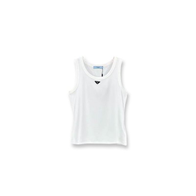 PRADA EMBELLISHED COTTON VEST PRADA EMBELLISHED COTTON VEST