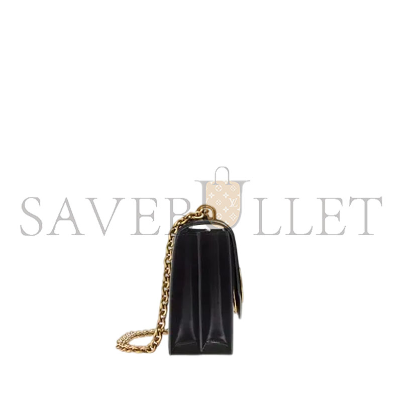 VALENTINO GARAVANI VAIN SHOULDER BAG IN SHINY CALFSKIN WB0R16GCB_0NO (24*16*8cm) VALENTINO GARAVANI VAIN SHOULDER BAG IN SHINY CALFSKIN WB0R16GCB_0NO (24*16*8cm)