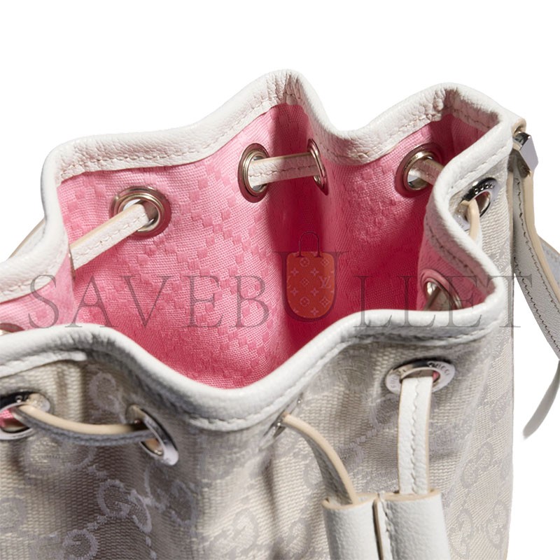 GUCCI MINI BUCKET BAG WITH GUCCI PLAQUE 875802 (19.5*15.5*10.5cm) GUCCI MINI BUCKET BAG WITH GUCCI PLAQUE 875802 (19.5*15.5*10.5cm)