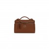 CHANEL MASTER GRAINED CALFSKIN TOP HANDLE SLIM VANITY CASE WITH CHAIN CAMEL CAMEL (19*12*5cm) 