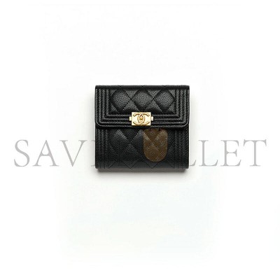 CHANEL MASTER BOY CHANEL SMALL FLAP WALLET A80734 (11.5*10.5*3cm) 