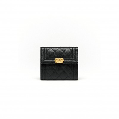 CHANEL MASTER BOY CHANEL SMALL FLAP WALLET A80734 (11.5*10.5*3cm) 