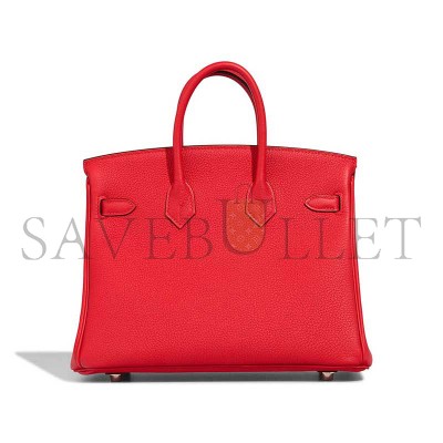 HERMES MASTER BIRKIN 25 TOGO ROUGE DE COEUR PALLADIUM HARDWARE (25*20*13cm) HERMES MASTER BIRKIN 25 TOGO ROUGE DE COEUR PALLADIUM HARDWARE (25*20*13cm)