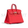 HERMES MASTER BIRKIN 25 TOGO ROUGE DE COEUR PALLADIUM HARDWARE (25*20*13cm)