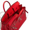 HERMES MASTER BIRKIN 25 TOGO ROUGE DE COEUR PALLADIUM HARDWARE (25*20*13cm)