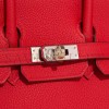 HERMES MASTER BIRKIN 25 TOGO ROUGE DE COEUR PALLADIUM HARDWARE (25*20*13cm)