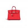 HERMES MASTER BIRKIN 25 TOGO ROUGE DE COEUR PALLADIUM HARDWARE (25*20*13cm)