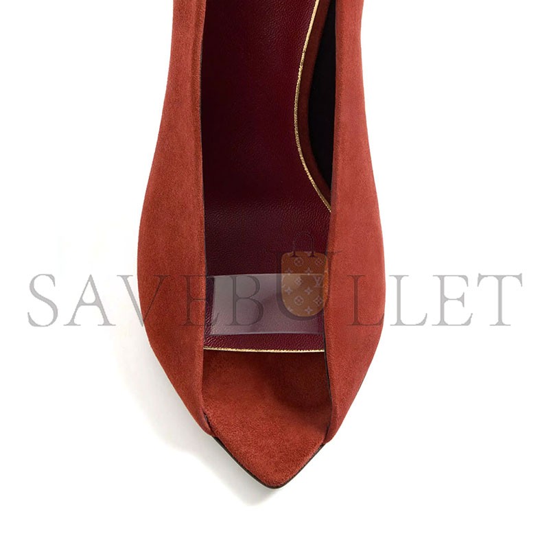 VALENTINO OPEN TOE RÉVÉLÉ SUEDE PUMPS 105MM 8W0S0PG5UHG_AXG VALENTINO OPEN TOE RÉVÉLÉ SUEDE PUMPS 105MM 8W0S0PG5UHG_AXG