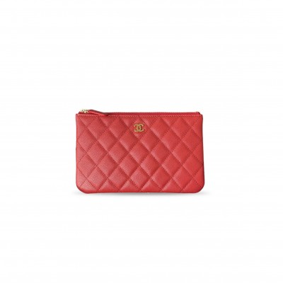 CHANEL MASTER CAVIAR QUILTED COSMETIC CASE AP1071 (20*12.2*1cm) 