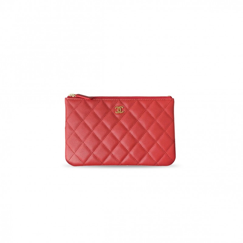 CHANEL MASTER CAVIAR QUILTED COSMETIC CASE AP1071 (20*12.2*1cm) 