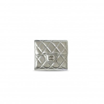 CHANEL MASTER LEATHER TRIFOLD WALLET (11.5*10.5*3cm) 