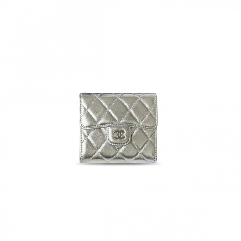 CHANEL MASTER LEATHER TRIFOLD WALLET (11.5*10.5*3cm) 