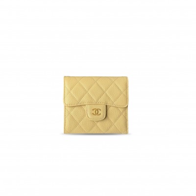 CHANEL MASTER QUILTED TRI-FOLD FLAP WALLET (11.5*10.5*3cm) 