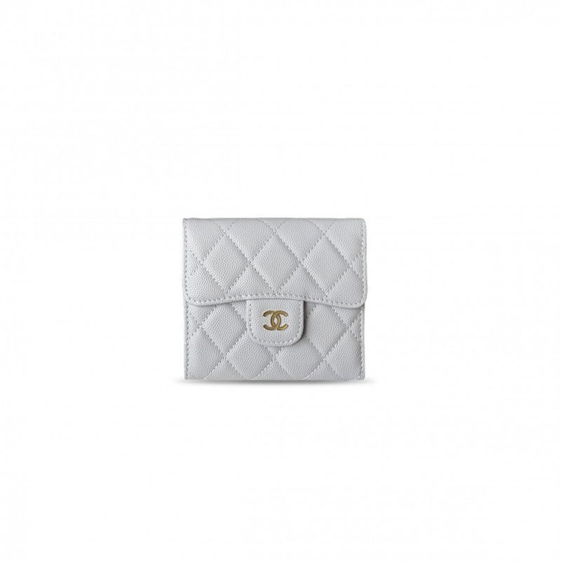 CHANEL MASTER QUILTED TRI-FOLD FLAP WALLET (11.5*10.5*3cm) 