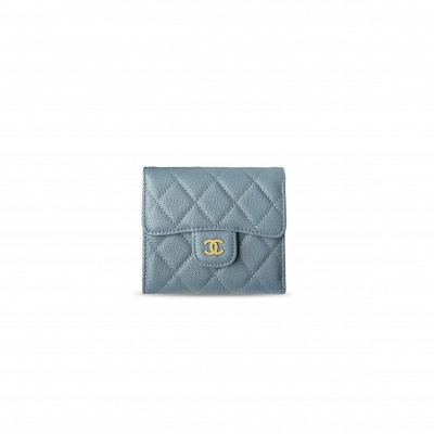 CHANEL MASTER QUILTED TRI-FOLD FLAP WALLET (11.5*10.5*3cm) 
