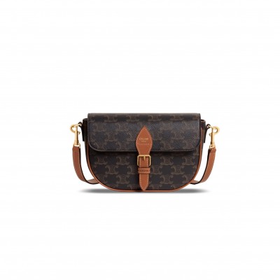 CELINE FOLCO SHOULDER BAG 122652GTL.04LU (20*14*5cm)