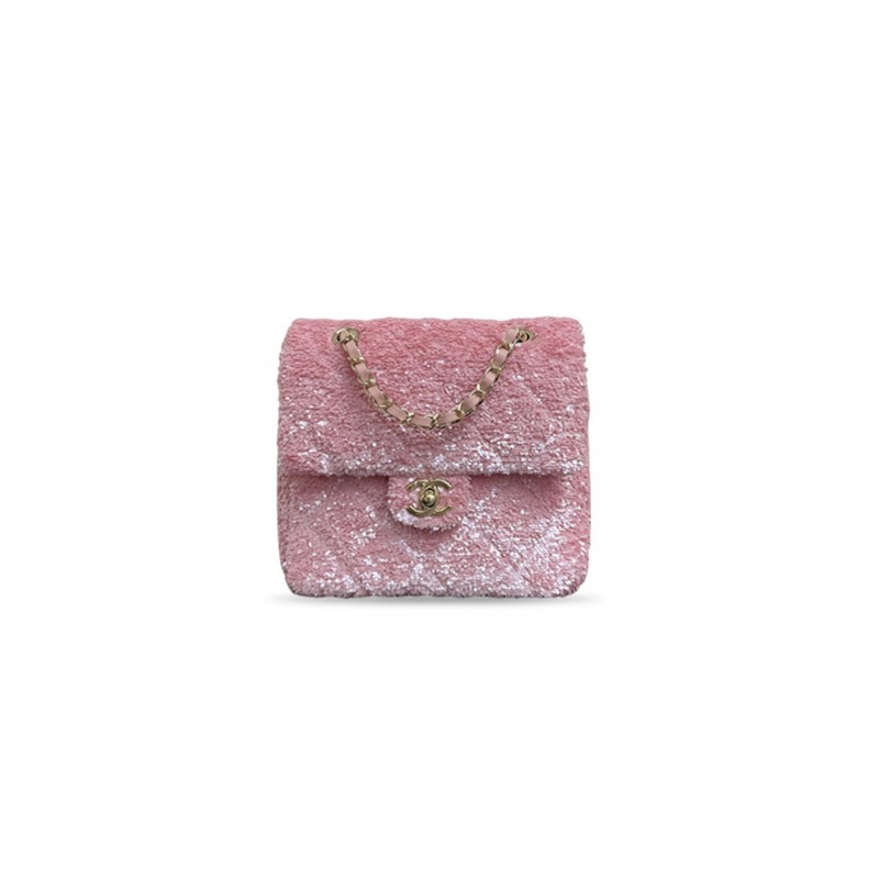 CHANEL SEQUIN BACKPACK (19*19*5.5cm) 