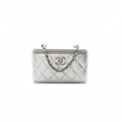 CHANEL SMALL CLASSIC VANITY CASE CAVIAR A66071 (17*9.5*8cm)