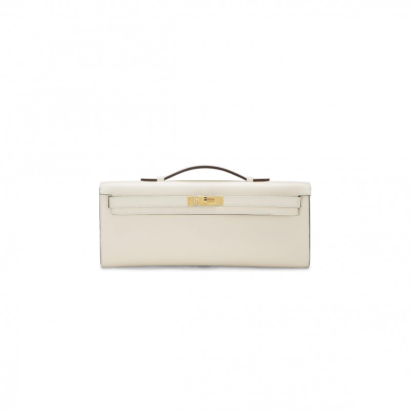 HERMÈS MASTER KELLY CUT NATA SWIFT GOLD HARDWARE (30*12*3cm)