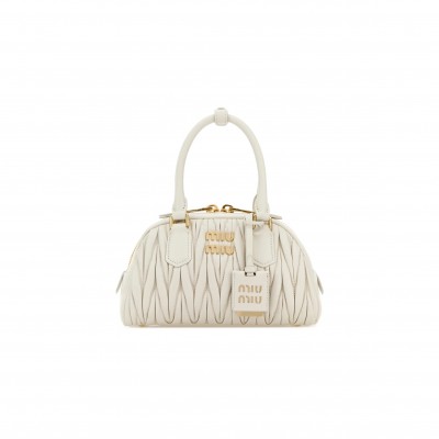 MIU MIU ARCADIE MATELASSÉ NAPPA LEATHER BAG 5BB191 (22*13*10.5cm) 