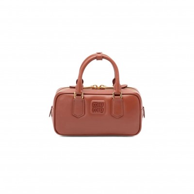 MIU MIU ARCADIE LEATHER BAG 5BB142 (22*10.5*7.5cm) MIU MIU ARCADIE LEATHER BAG 5BB142 (22*10.5*7.5cm)
