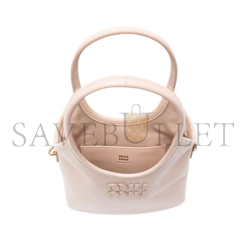 MIU MIU VY LEATHER HANDBAG 5BA281 (24*20cm)