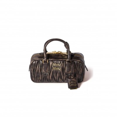 MIU MIU ARCADIE MATELASSÉ NAPPA LEATHER BAG 5BB142 (22*10.5*7.5cm) 