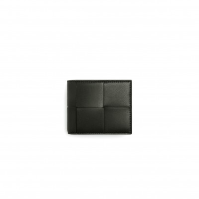 BOTTEGA VENETA CASSETTE BI-FOLD WALLET WITH COIN PURSE DARK MOSS 749455VBWD23009 (10*8.5cm)