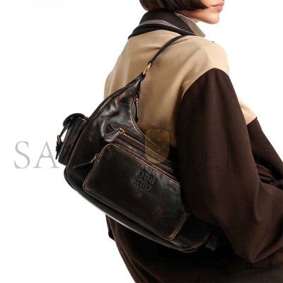 MIU MIU NAPPA LEATHER POCKET TOP HANDLE BAG 5BC189 (38*20*14cm) MIU MIU NAPPA LEATHER POCKET TOP HANDLE BAG 5BC189 (38*20*14cm)