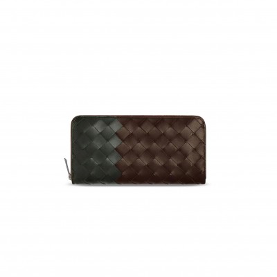 BOTTEGA VENETA INTRECCIATO ZIP AROUND WALLET 749427V3AF22039 (19*10*2cm)