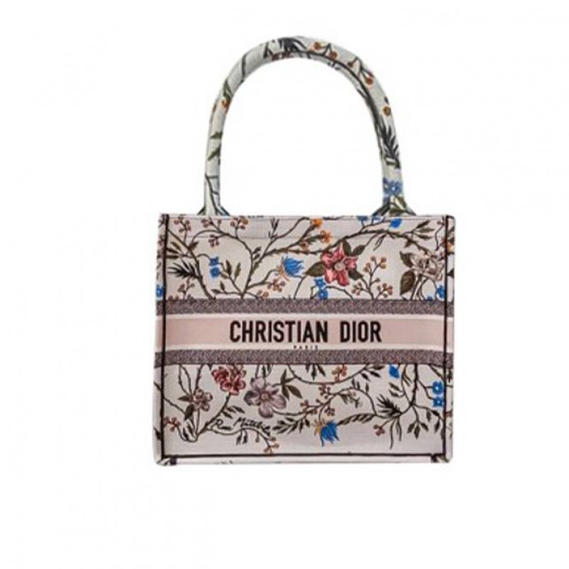 DIOR ROSA MUTABILIS BOOK TOTE (MEDIUM) (36cm*27.5cm*16.5cm）