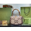  GUCCI BAMBOO 1947 JUMBO SMALL TOP HANDLE BAG 675797 (21*15*7cm)