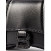 BALENCIAGA BLACK HOURGLASS XS LEATHER BAG MATCHESFASHION US (19.5x12x5cm)