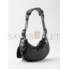 BALENCIAGA BLACK LE CAGOLE XS CROC-EFFECT LEATHER SHOULDER BAG  MATCHESFASHION US (25.6*11.4*7.3cm)