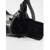 BALENCIAGA BLACK LE CAGOLE XS CROC-EFFECT LEATHER SHOULDER BAG  MATCHESFASHION US (25.6*11.4*7.3cm)