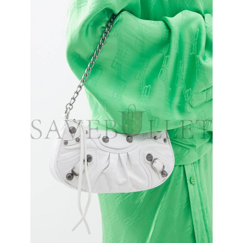 BALENCIAGA WHITE NEO CAGOLE CITY LEATHER SHOULDER BAG MATCHESFASHION US (28.3*24.1*16.7cm)