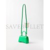 BALENCIAGA GREEN HOURGLASS XS CROC-EFFECT LEATHER CROSS-BODY BAG MATCHESFASHION US (19*12.1*7.6cm)