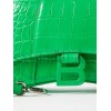 BALENCIAGA GREEN HOURGLASS XS CROC-EFFECT LEATHER CROSS-BODY BAG MATCHESFASHION US (19*12.1*7.6cm)